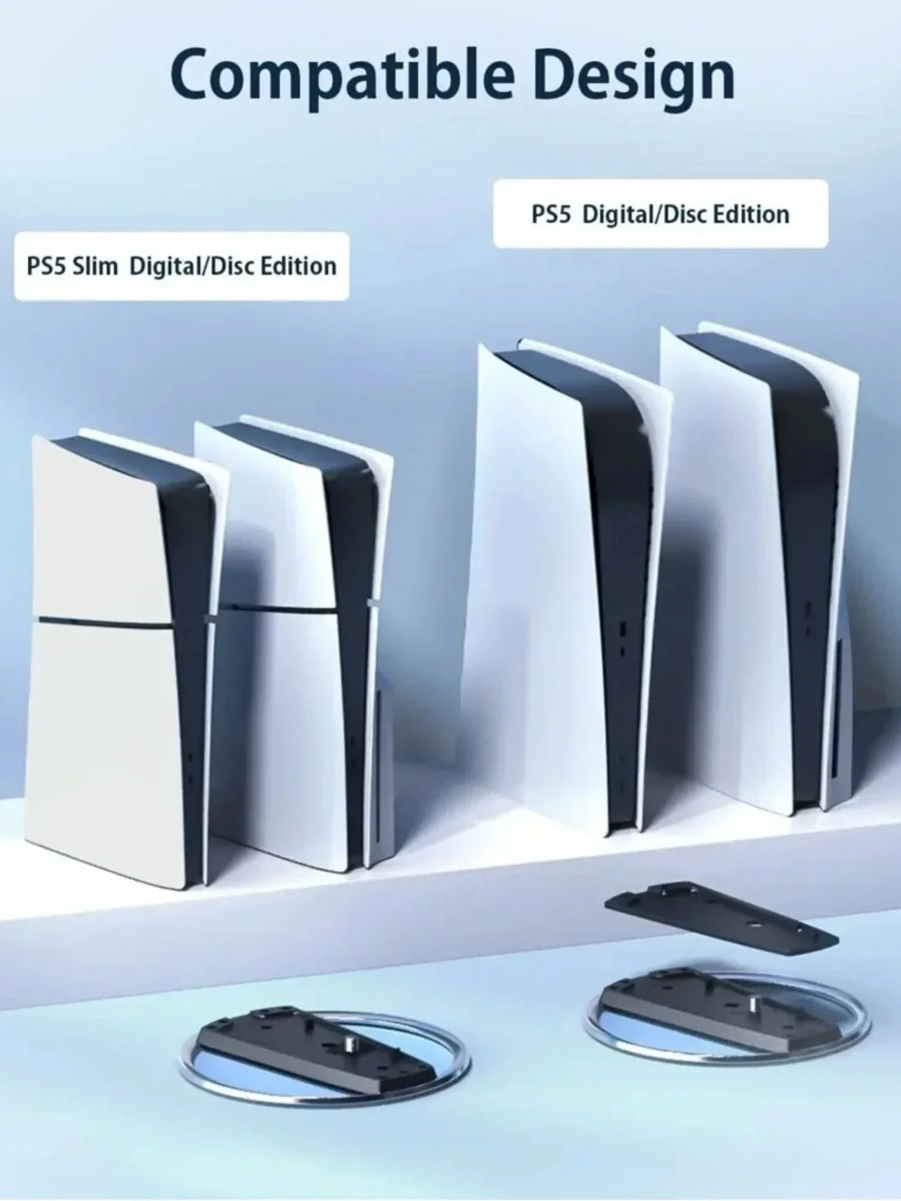 Vertical Console Stand - Black